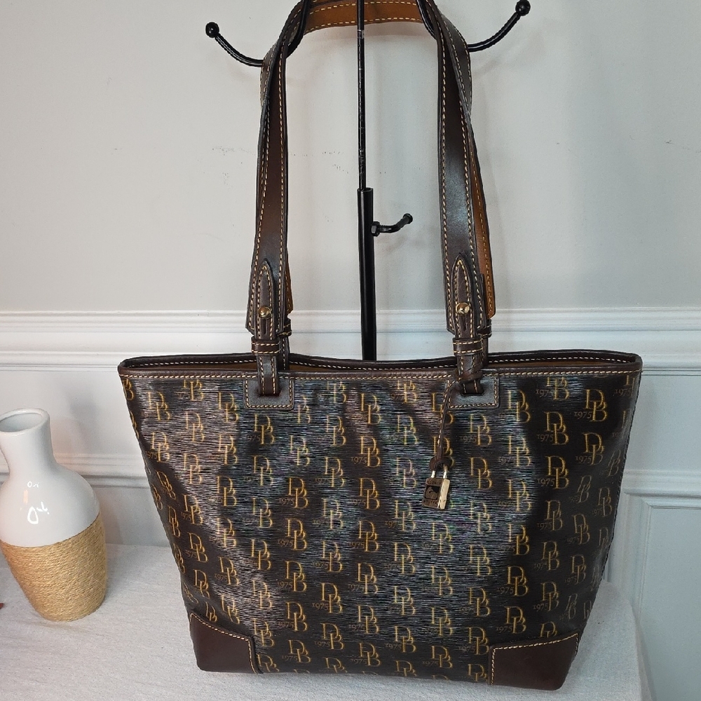 Dooney & Bourke Brown Monogram Tote